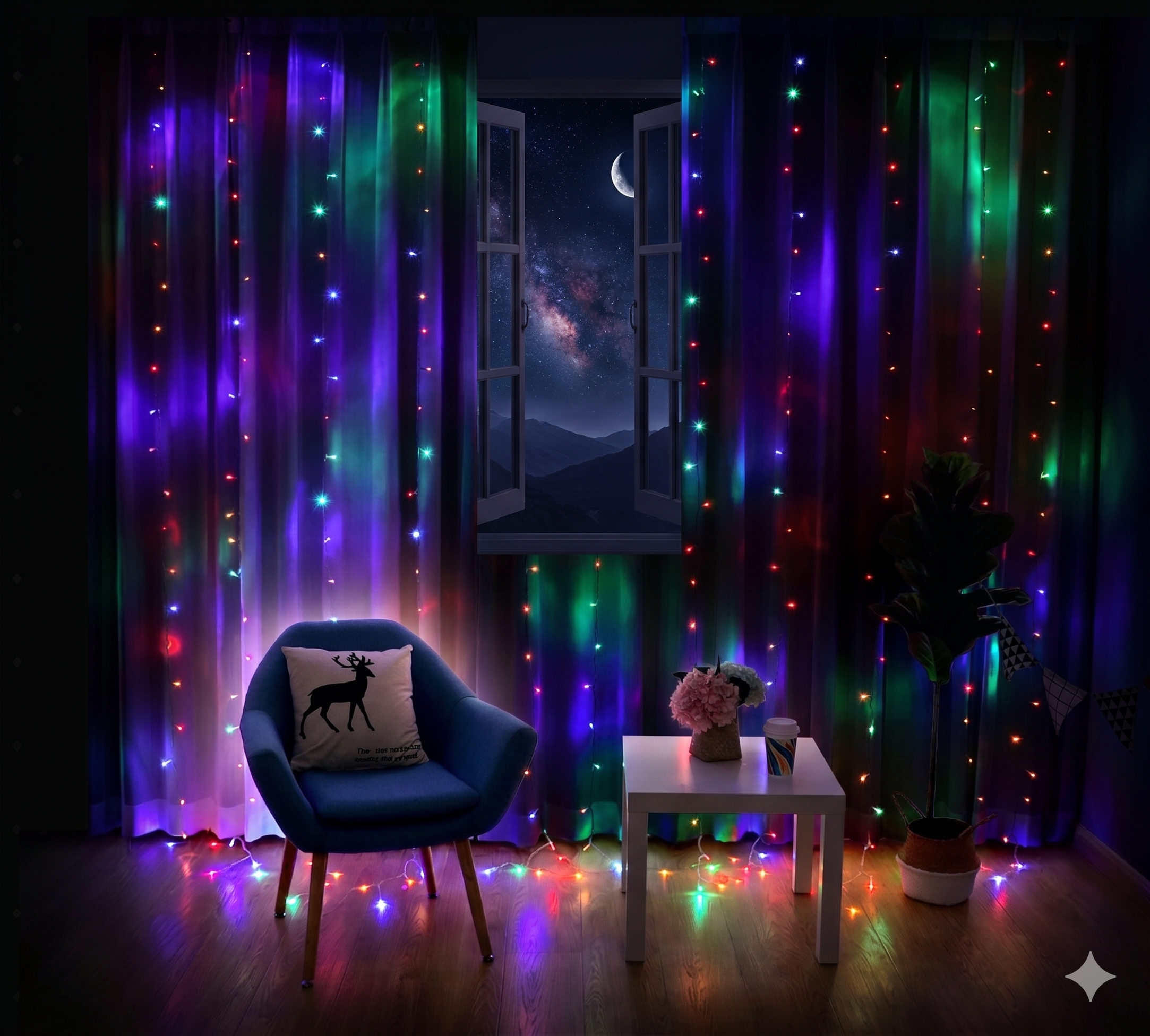 Cortina De Luces Led Decorativa