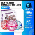 Bola voladora recargable con luces LED